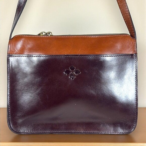 Patricia Nash Nazaire Owl Embroidery Colorblock Crossbody Bag with Dust Bag New - Picture 3 of 15